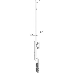 Prolongateur sortie de tringle Ferco JET 15 mm