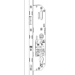 Crémone barillet ajustable Ferco 35/70 L1529