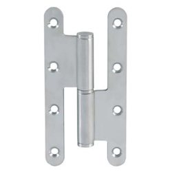 Paumelle Eco inox brossé 140 x 70 mm bouts ronds