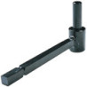 Gond de portail pour matériaux pleins Ø16 Fer carré 12 mm L160