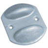 Sabot de guidage à visser Tôle galvanisée emboutie 95 x 80 mm Entraxe 55 mm