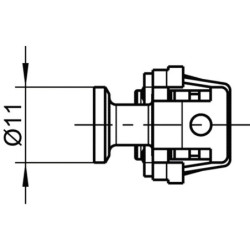 Prolongateur Ferco OF 1 galet 17 x 194,5 mm UNI-JET