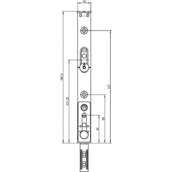 Prolongateur Ferco OF 1 galet 17 x 194,5 mm UNI-JET