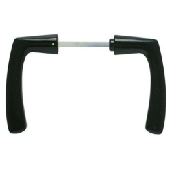 Béquille double Portalis noire 7 mm 110 mm Polybloc