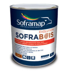 Sofrabois Evolution Blanc/P – Peinture bois satinée – SuperQuincaillerie