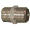 Raccord de jonction Mamelon F 1/2 M - 1/2 M en laiton nickelé cavalier par 1 Lacmé