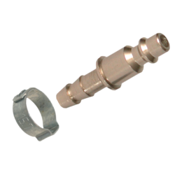 Cavalier Rac 513 Embout ISO 6150 B 5.5 - Cannelé Tuyau Ø 8 mm + collier de serrage Lacmé