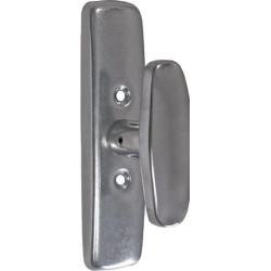 Cache boîtier acier zingué avec bouton inox MAP