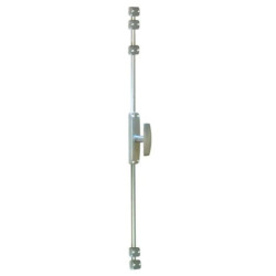 Crémone en appliquer MAP-3BX bouton inox et boîtier galvanisé