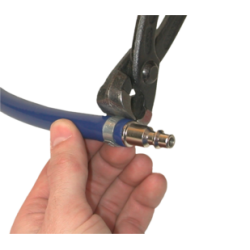 Collier de serrage Ø15,7 mm à une oreille acier zingué