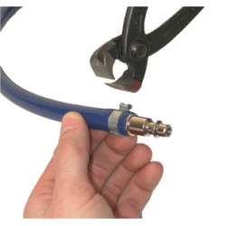 Collier de serrage Ø15,7 mm à une oreille acier zingué