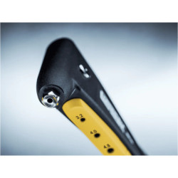 Pince à riveter polyvalente Rapid RP40 MULTI pour rivets acier et alu de Ø3.2 à 4.8 mm