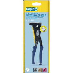 Pince à riveter polyvalente Rapid RP40 MULTI pour rivets acier et alu de Ø3.2 à 4.8 mm