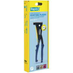Pince à riveter polyvalente Rapid RP40 MULTI pour rivets acier et alu de Ø3.2 à 4.8 mm