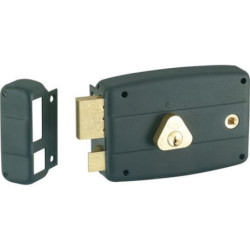 Serrure en applique horizontale JPM à fouillot – Entraxe 60 mm