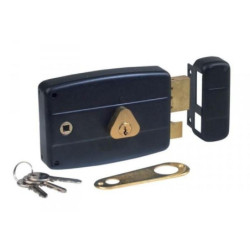 Serrure en applique horizontale JPM à fouillot – Entraxe 60 mm
