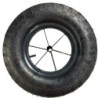 Roue de brouette gonflée Caujolle diamètre 400mm charge 200kg axe 20mm longueur 256mm