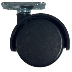 Roulettes pivotantes Caujolle Ø 40 et 50 mm à platine renforcée