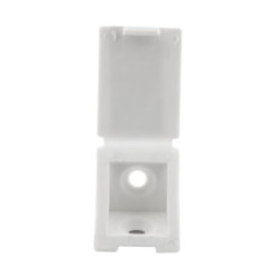 Taquet équerre simple PVC blanc Cime 22 x 22 x 23 mm