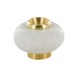 Butoir avec bobine en laiton blanc d. 30 x h. 22 mm - 10 pièces Cime