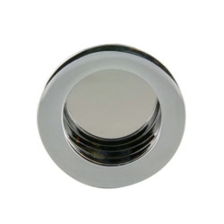 Poignée cuvette ronde à encastrer chromée Ø40 mm Cime