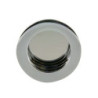 Poignée cuvette ronde à encastrer Zamak chromé, D.40mm, P.12mm Cime