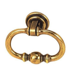 Anneau tombant bronze brillant Cime en zamak