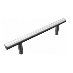 Poignée barre en inox brossé, L.156 x l.12 x P.33 mm, entraxe 96mm Cime