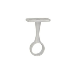 Support plafond rond pour tube penderie Ø19 mm Cime