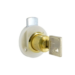 Serrure à cylindre 16 mm axe 20 mm Cime droite gauche