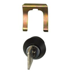 Serrure à cylindre barillet batteuse à clipser pour boîte aux lettres Ø17,5 mm Cime