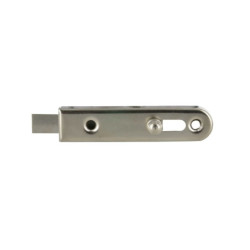 Verrou d'armoire droit acier nickelé 70 x 16 mm Cime