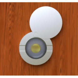 Judas optique 200° chromé pour porte 37 à 82 mm Cime
