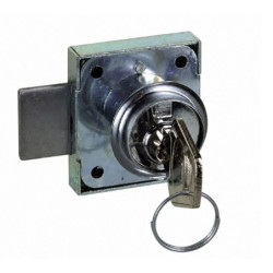 Serrure de meuble à cylindre 20 mm réversible Cime