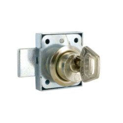 Serrure de meuble à cylindre 20 mm réversible Cime