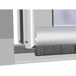 Bas de porte Inox de Luxe à brosse Ellen 100 cm