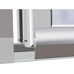 Bas de porte Inox à lèvre Ellen 100 cm