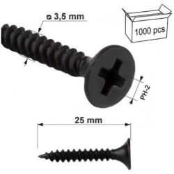 Vis plâtre acier Klimas KSGM pour ossature métallique