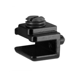 Pivots à serrage pour porte en verre noir Interges x2