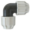 Coude égal plastique pour tube PE Somatherm Serrage extérieur