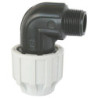 Coude Mâle plastique pour tube PE Somatherm Serrage extérieur