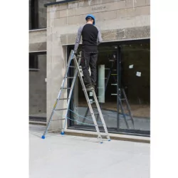 Échelle transformable Centaure KET2 2x8 – Aluminium – 2m30 à 3m60 – Sécurité & Stabilité