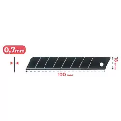 10 lames cutter black Métrica 0,7mm