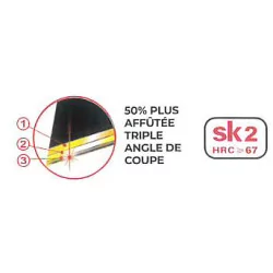 10 lames cutter black Métrica 0,7mm