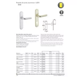 Poignée de porte intérieure Thirard Léto champagne – Design et robustesse