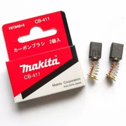 Jeu de charbons Makita CB‑411 (191940‑4) – 2 balais OEM