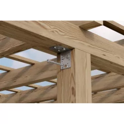 Vis bois charpente 8 mm tête hexagonale acier zingué