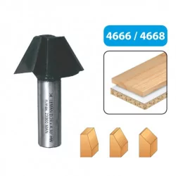 Mèche à chanfreiner 30° et 45° Ø32 mm queue 8 mm – Leman
