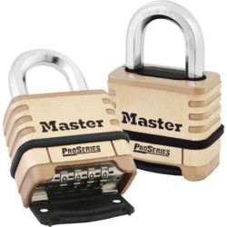 Cadenas à combinaison programmable haute sécurité Master Lock laiton