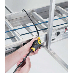 Câble de verrouillage Python™ Master Lock 1,8 m x 10 mm – noir/jaune